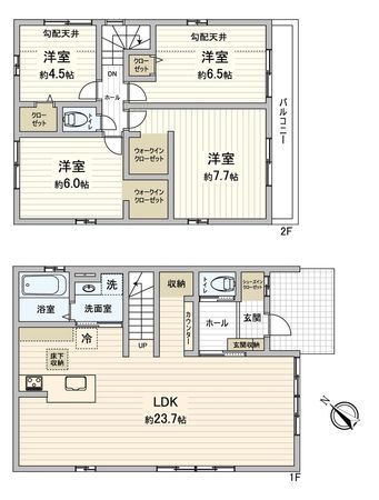 清須市桃栄3丁目 間取図(平面図)