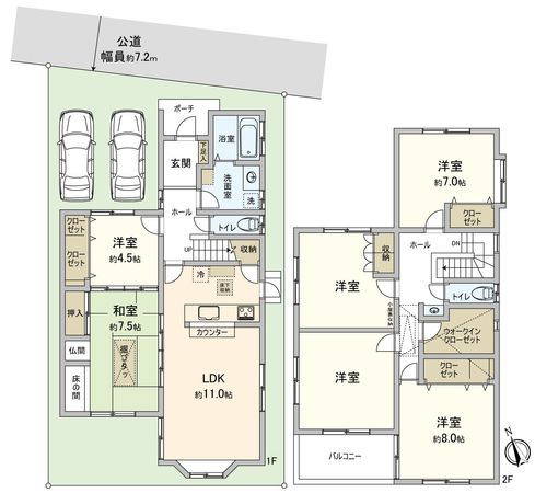 千種区鹿子町3丁目 間取図(平面図) 千種区鹿子町3丁目 間取図(平面図)