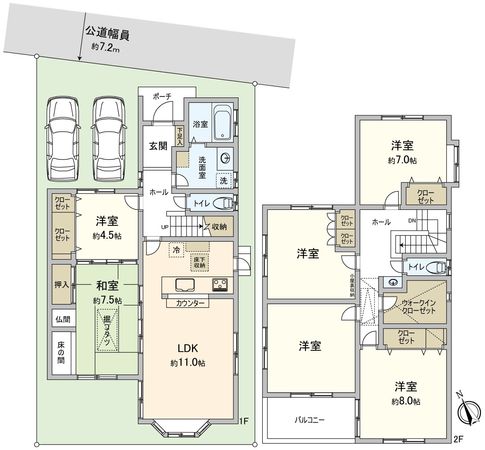 千種区鹿子町3丁目 間取図(平面図) 千種区鹿子町3丁目 間取図(平面図)