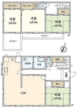 天白区表山1丁目 間取図(平面図)