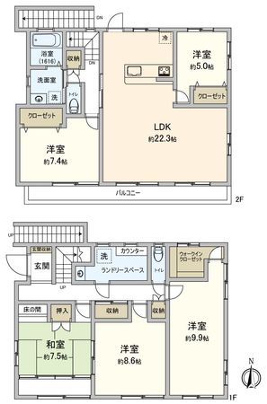 千種区希望ケ丘3丁目 間取図(平面図)