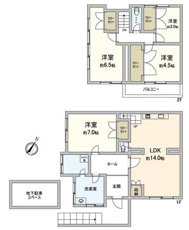 千種区光が丘2丁目 間取図(平面図) 間取図(平面図)