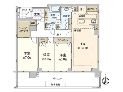 間取図(平面図)