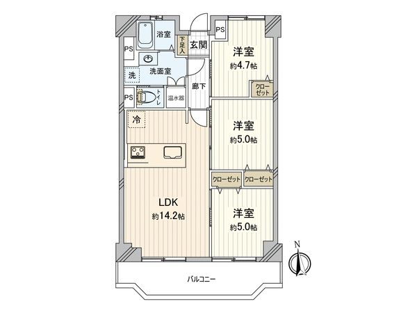 覚王山アーバンライフ 間取図(平面図)