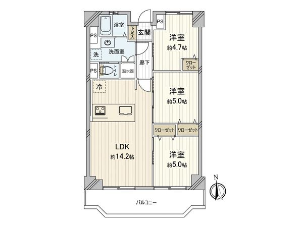 覚王山アーバンライフ 間取図(平面図)