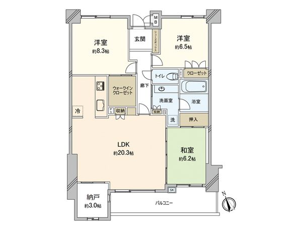 D’グランセ東山元町 間取図(平面図) D’グランセ東山元町 間取図(平面図)