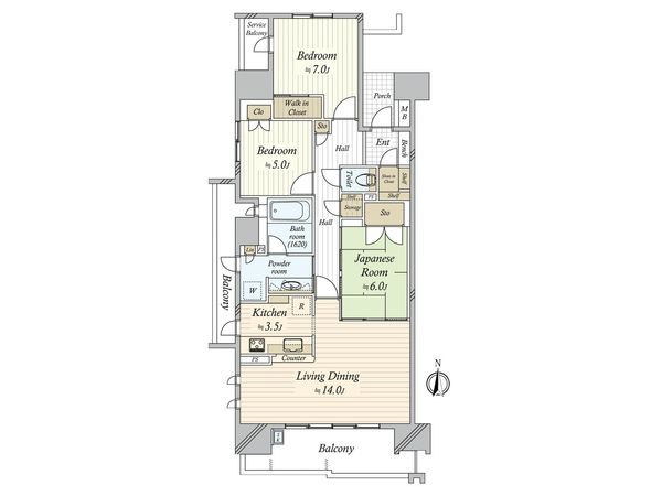 グランドメゾン熱田の杜 間取図(平面図)