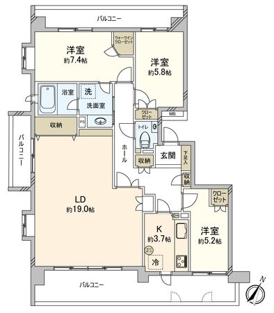 野村本山ヒルズ 間取図(平面図) 野村本山ヒルズ 間取図(平面図)