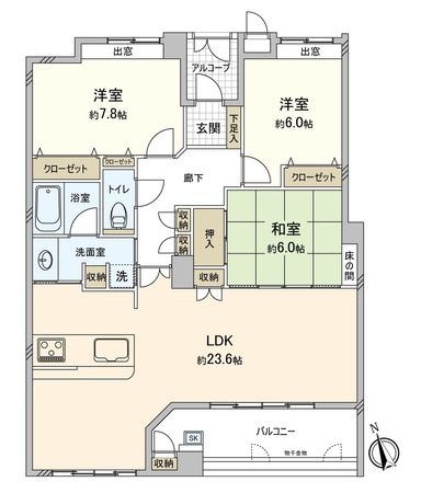 パルシオ本山鹿子町 間取図(平面図) パルシオ本山鹿子町 間取図(平面図)