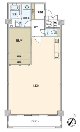 ライオンズマンション覚王山第2 間取図(平面図)