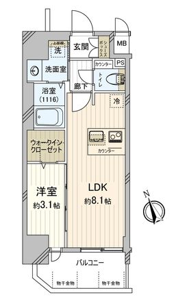 プレサンスNAGOYA覚王山 間取図(平面図) プレサンスNAGOYA覚王山 間取図(平面図)