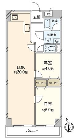 田代マリンハイツ 間取図(平面図) 田代マリンハイツ 間取図(平面図)