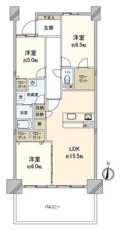 グランドメゾン茶屋が坂 間取図(平面図) グランドメゾン茶屋が坂 間取図(平面図)