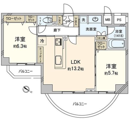 プレサンス覚王山D-STYLE 間取図(平面図) プレサンス覚王山D-STYLE 間取図(平面図)