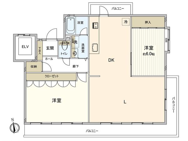 三井農林東山元町ハイツ B棟 間取図(平面図) 三井農林東山元町ハイツ B棟 間取図(平面図)