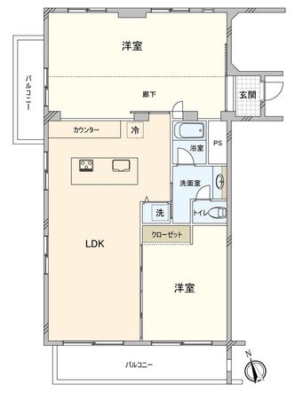 猫ケ洞ハイツ 間取図(平面図) 猫ケ洞ハイツ 間取図(平面図)