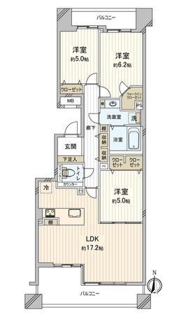 東山シティハウス 間取図(平面図) 東山シティハウス 間取図(平面図)