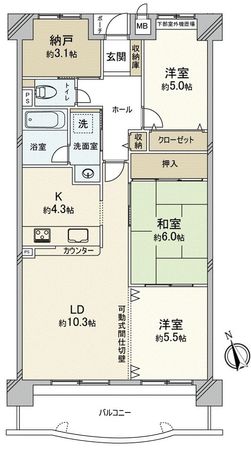 サンハイツ東山 間取図(平面図) サンハイツ東山 間取図(平面図)