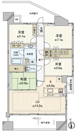 ウェリスパーク茶屋ケ坂 間取図(平面図) ウェリスパーク茶屋ケ坂 間取図(平面図)