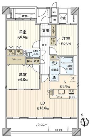 ヒルズ本山穂波町 間取図(平面図) ヒルズ本山穂波町 間取図(平面図)