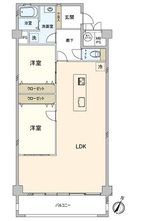 ライオンズマンション覚王山第2 間取図(平面図) ライオンズマンション覚王山第2 間取図(平面図)