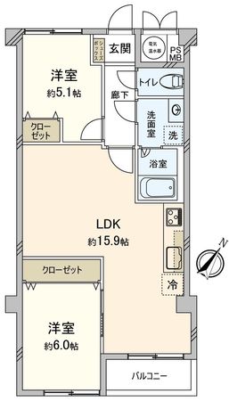 ライオンズマンション覚王山 間取図(平面図) ライオンズマンション覚王山 間取図(平面図)