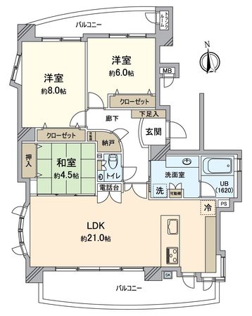 ノイエクラッセ徳川園 間取図(平面図) ノイエクラッセ徳川園 間取図(平面図)