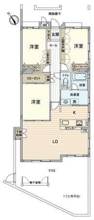 グローリアス香久山 間取図(平面図) グローリアス香久山 間取図(平面図)
