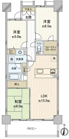 グランドメゾン茶屋が坂 間取図(平面図) グランドメゾン茶屋が坂 間取図(平面図)