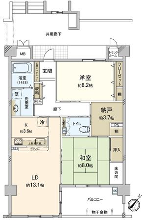 シティコーポ自由ヶ丘 間取図(平面図) シティコーポ自由ヶ丘 間取図(平面図)