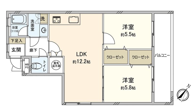 ライオンズマンション覚王山第2 間取図(平面図) ライオンズマンション覚王山第2 間取図(平面図)