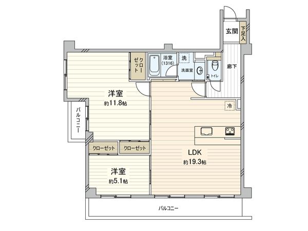 サンパーク南明町 間取図(平面図)