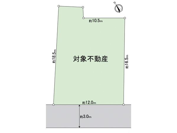知多市大草字大瀬 土地 区画図