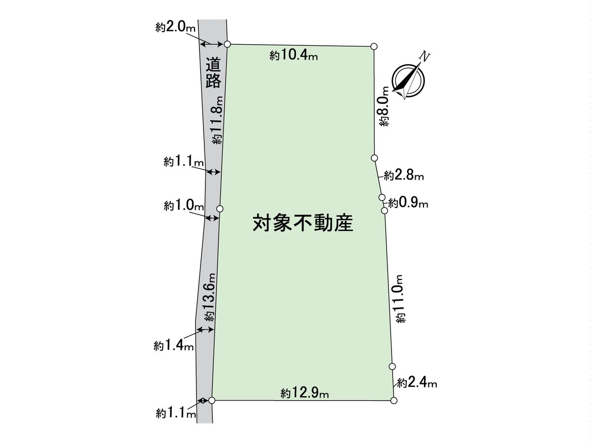 大府市中央町四丁目 土地 区画図 区画図
