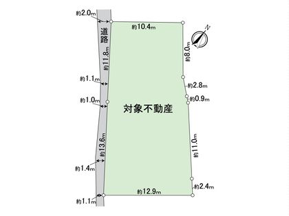 大府市中央町四丁目 土地 区画図