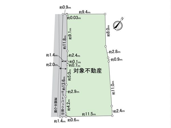 大府市中央町四丁目 土地 区画図 大府市中央町四丁目 土地 区画図