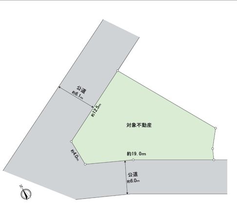 知多市南巽が丘1丁目 土地 区画図