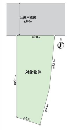 大府市共和町1丁目 土地 区画図