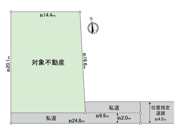 大府市北山町3丁目 土地 区画図 大府市北山町3丁目 土地 区画図