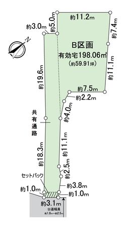 半田市乙川源内林町1丁目 B区画 区画図 半田市乙川源内林町1丁目 B区画 区画図