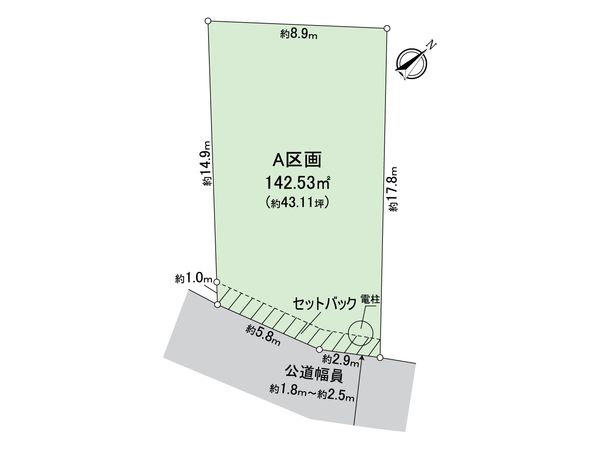 半田市乙川源内林町1丁目 A区画 区画図 半田市乙川源内林町1丁目 A区画 区画図