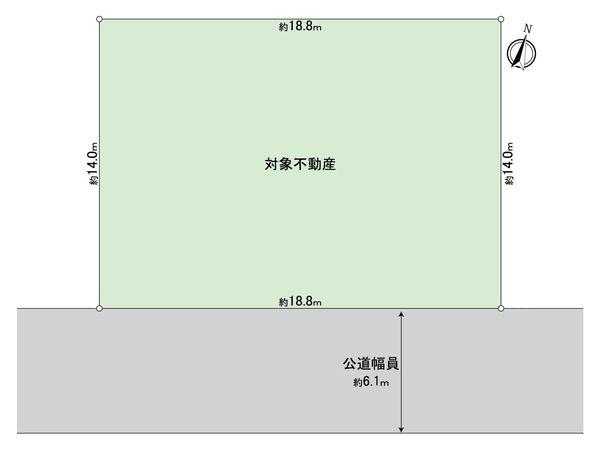 大府市横根町狐山 土地 間取図(平面図)