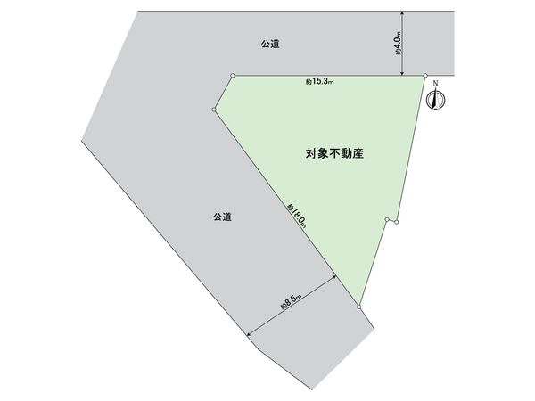 知多市旭南二丁目 土地 区画図