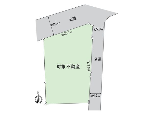 知多市八幡字荒古後 土地 区画図 知多市八幡字荒古後 土地 区画図