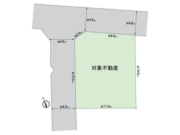 大府市横根町箕手 土地 区画図 大府市横根町箕手 土地 区画図