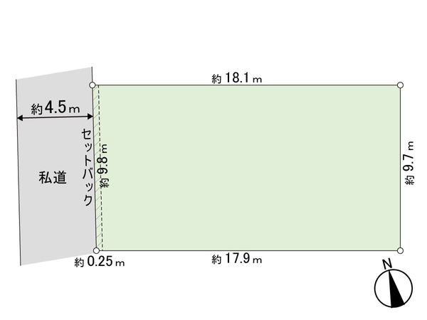 豊田市東新町2丁目 土地 区画図 豊田市東新町2丁目 土地 区画図