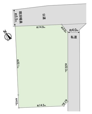 豊橋市大岩町字東畑 土地 区画図 豊橋市大岩町字東畑 土地 区画図