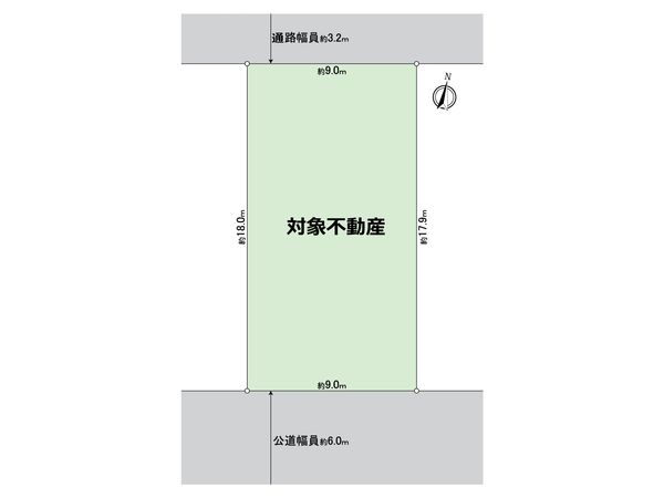 東海市中央町六丁目 土地 区画図