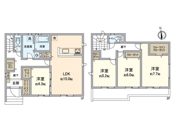 知多郡東浦町大字緒川 新築戸建 間取図(平面図) 知多郡東浦町大字緒川 新築戸建 間取図(平面図)