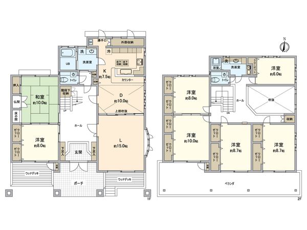 知多市八幡字鍋山 戸建 間取図(平面図) 知多市八幡字鍋山 戸建 間取図(平面図)